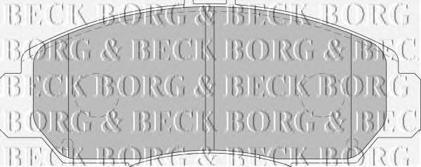 BBP1741 Borg&beck sapatas do freio dianteiras de disco
