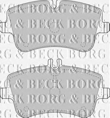 BBP1751 Borg&beck sapatas do freio dianteiras de disco