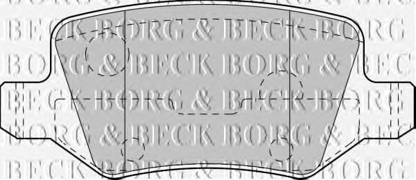 BBP1753 Borg&beck колодки тормозные задние дисковые