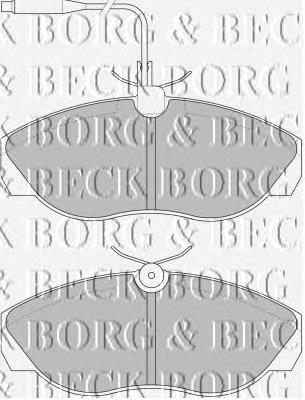 BBP1719 Borg&beck sapatas do freio dianteiras de disco