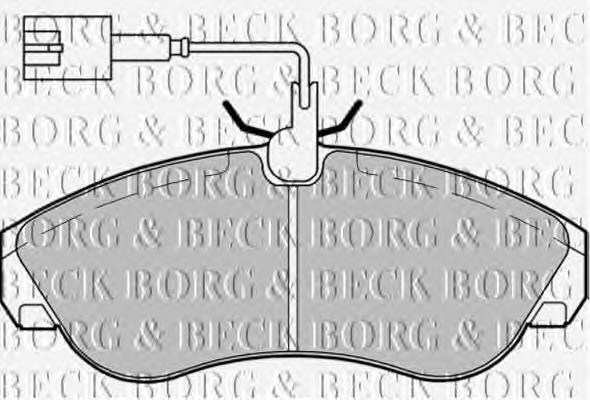 BBP1720 Borg&beck sapatas do freio dianteiras de disco