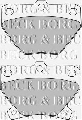 BBP1712 Borg&beck sapatas do freio traseiras de disco