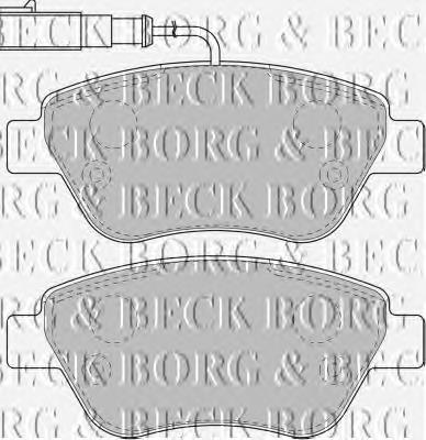 BBP1716 Borg&beck sapatas do freio dianteiras de disco