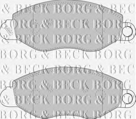 BBP1714 Borg&beck sapatas do freio dianteiras de disco