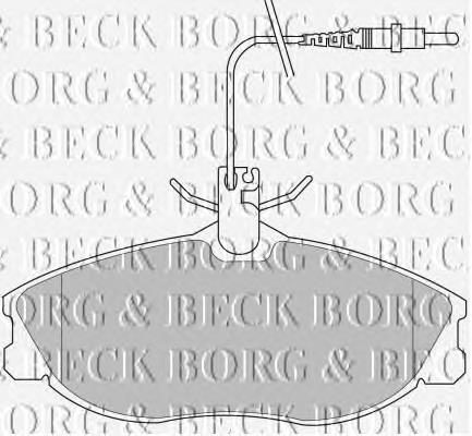 BBP1730 Borg&beck sapatas do freio dianteiras de disco