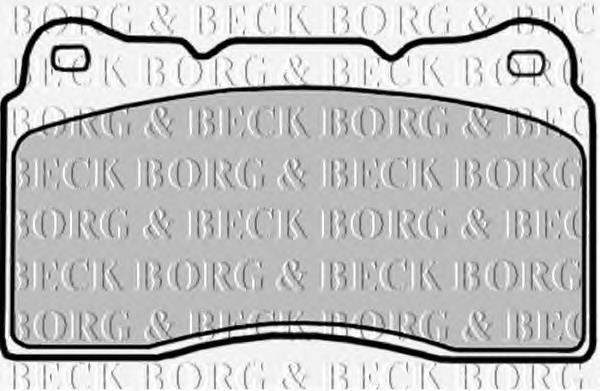 BBP1784 Borg&beck sapatas do freio dianteiras de disco