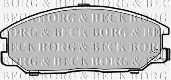 BBP1786 Borg&beck sapatas do freio dianteiras de disco