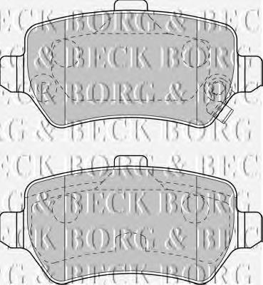 BBP1777 Borg&beck sapatas do freio traseiras de disco