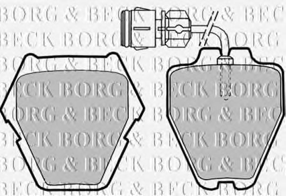 BBP1780 Borg&beck sapatas do freio dianteiras de disco
