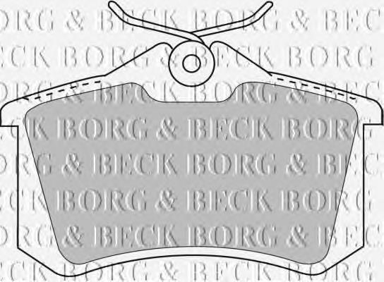BBP1778 Borg&beck sapatas do freio traseiras de disco