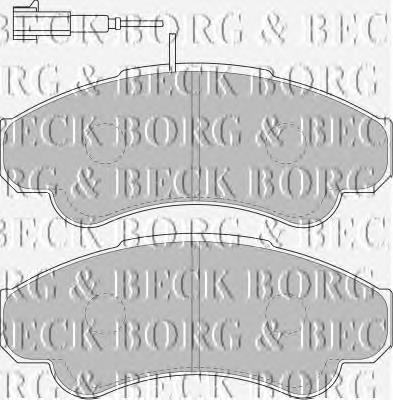 BBP1779 Borg&beck sapatas do freio dianteiras de disco