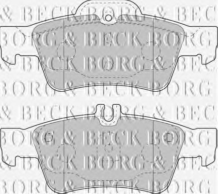 BBP1798 Borg&beck sapatas do freio traseiras de disco