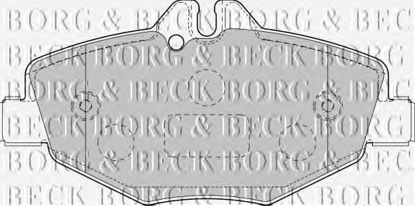 Купить BBP1796 Borg&beck Колодки тормозные