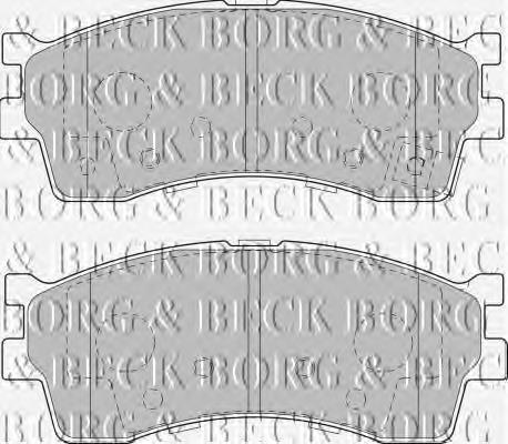 BBP1792 Borg&beck sapatas do freio dianteiras de disco
