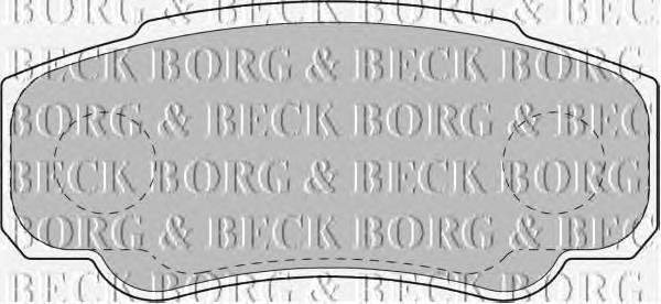 BBP1763 Borg&beck sapatas do freio traseiras de disco