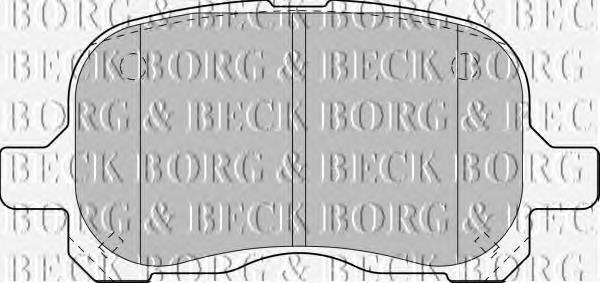 BBP1771 Borg&beck sapatas do freio dianteiras de disco
