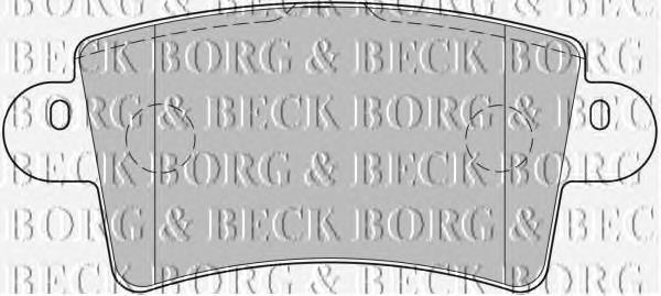 BBP1773 Borg&beck sapatas do freio traseiras de disco