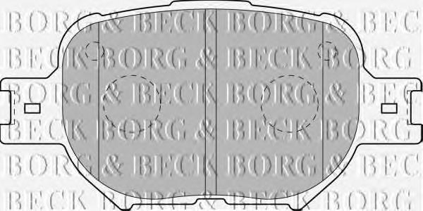 BBP1767 Borg&beck sapatas do freio dianteiras de disco