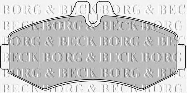 BBP1664 Borg&beck sapatas do freio dianteiras de disco