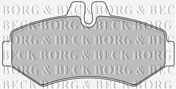 BBP1667 Borg&beck sapatas do freio traseiras de disco