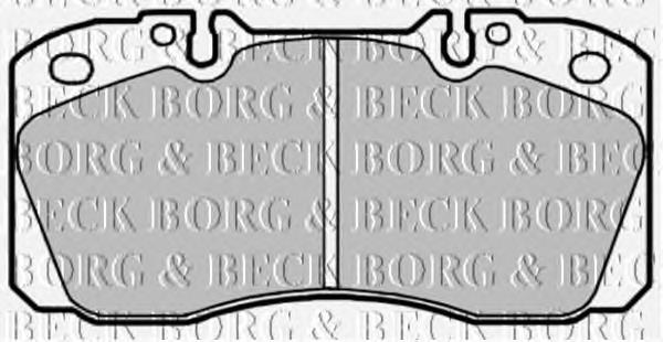 BBP1660 Borg&beck sapatas do freio dianteiras de disco