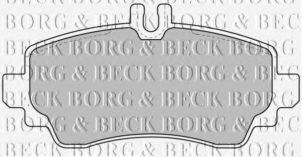 BBP1634 Borg&beck sapatas do freio dianteiras de disco
