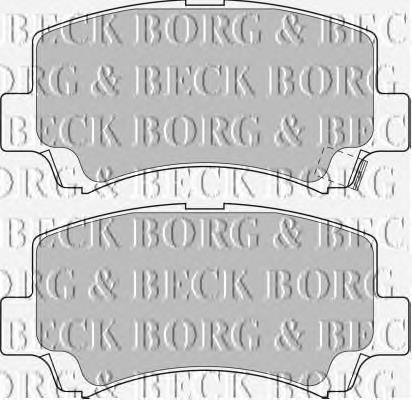 BBP1632 Borg&beck sapatas do freio dianteiras de disco