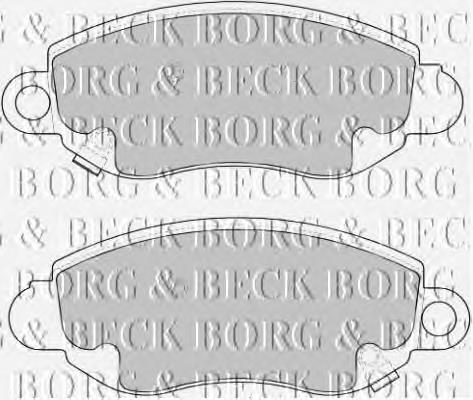 BBP1626 Borg&beck sapatas do freio dianteiras de disco