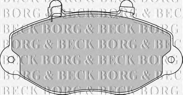 BBP1625 Borg&beck sapatas do freio dianteiras de disco