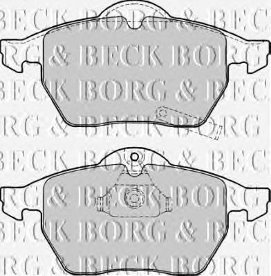 BBP1643 Borg&beck sapatas do freio dianteiras de disco