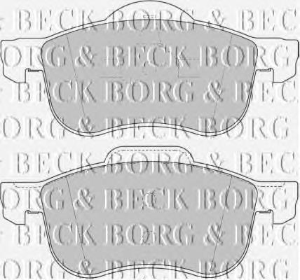 BBP1695 Borg&beck sapatas do freio dianteiras de disco