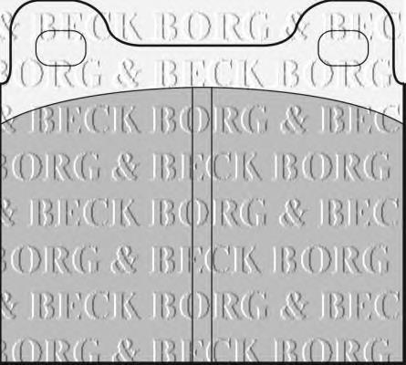BBP1698 Borg&beck sapatas do freio traseiras de disco