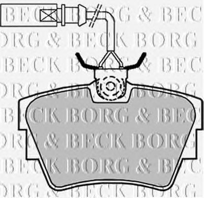 BBP1694 Borg&beck sapatas do freio traseiras de disco