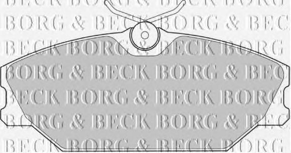 BBP1708 Borg&beck sapatas do freio dianteiras de disco