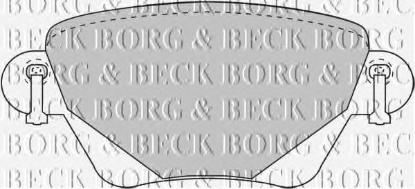 BBP1707 Borg&beck sapatas do freio traseiras de disco