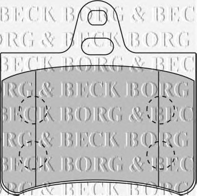 BBP1710 Borg&beck sapatas do freio traseiras de disco