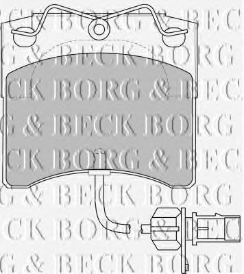 BBP1702 Borg&beck sapatas do freio dianteiras de disco