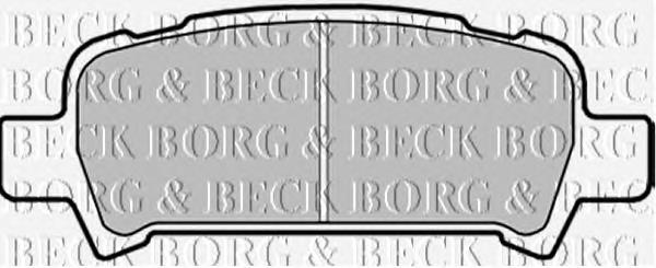 BBP1705 Borg&beck sapatas do freio traseiras de disco