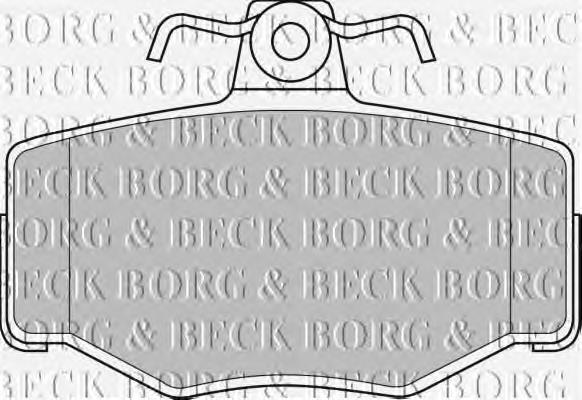 BBP1673 Borg&beck sapatas do freio traseiras de disco