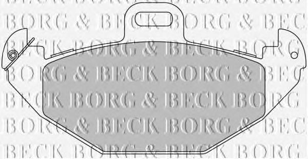BBP1676 Borg&beck sapatas do freio traseiras de disco