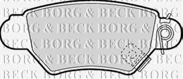 BBP1688 Borg&beck sapatas do freio traseiras de disco