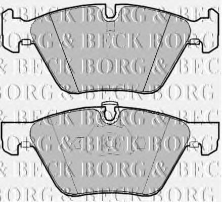 BBP1948 Borg&beck sapatas do freio dianteiras de disco