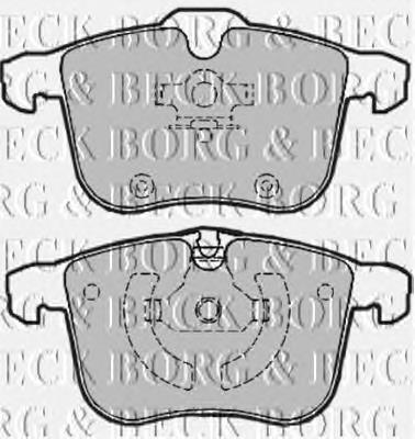 BBP1942 Borg&beck sapatas do freio dianteiras de disco