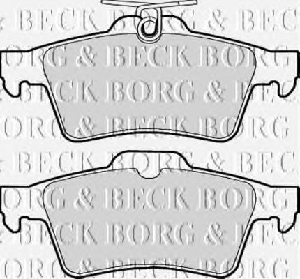 BBP1931 Borg&beck sapatas do freio traseiras de disco