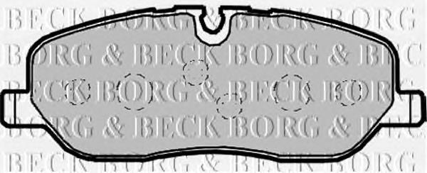 BBP1929 Borg&beck sapatas do freio dianteiras de disco