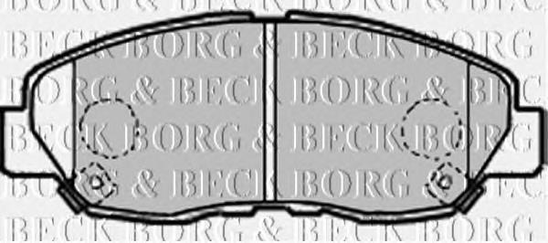 BBP1962 Borg&beck sapatas do freio dianteiras de disco