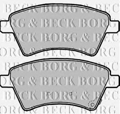 BBP1968 Borg&beck sapatas do freio dianteiras de disco