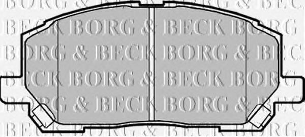 BBP1951 Borg&beck sapatas do freio dianteiras de disco