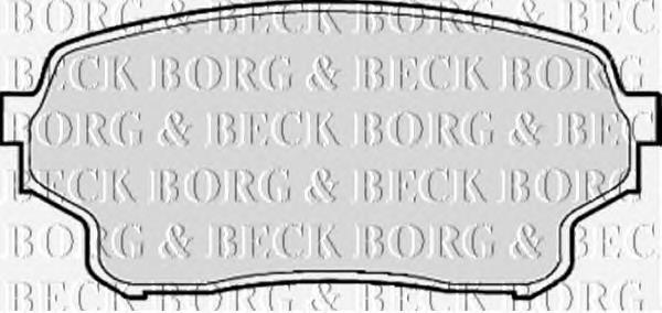 BBP1953 Borg&beck sapatas do freio dianteiras de disco