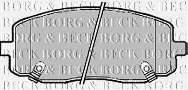 BBP1910 Borg&beck sapatas do freio dianteiras de disco